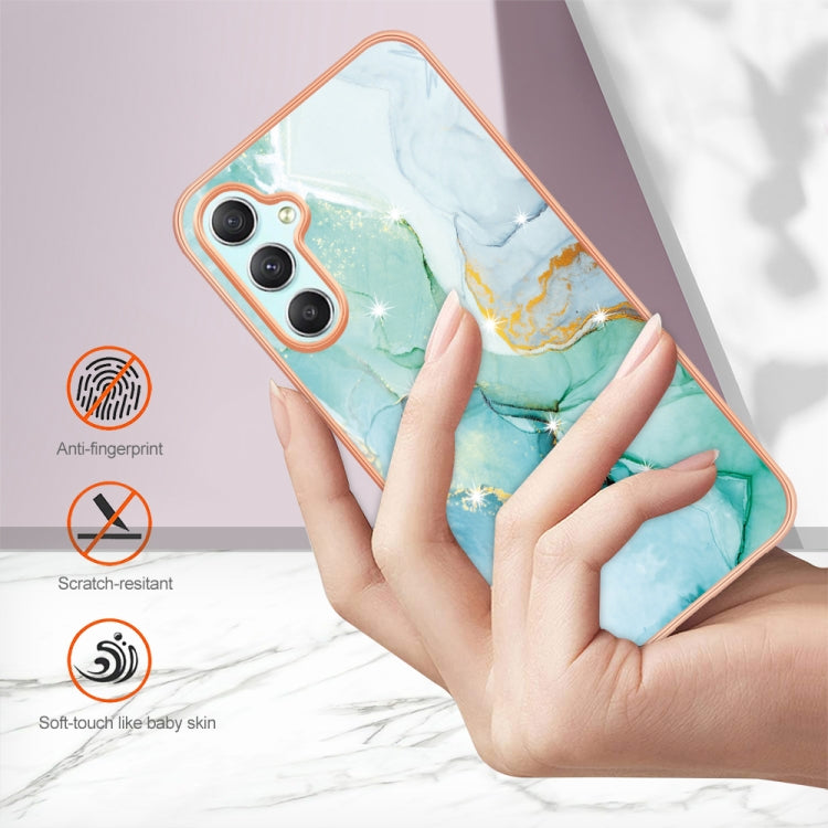 Electroplating Marble Dual-side IMD Phone Case for Samsung Galaxy A25 5G, showcasing its stylish design and durable materials.